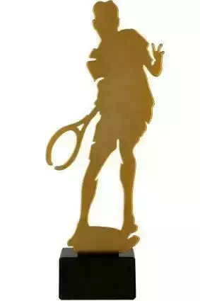 Zdjęcie produktu Trofeum metalowe z marmurową podstawą - Tenis ziemny ML-TEN1
