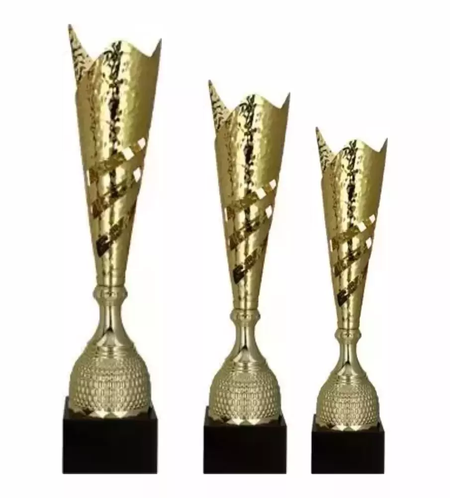 Zdjęcie produktu Zestaw pucharów - Puchar metalowy złoty 3160ABC 