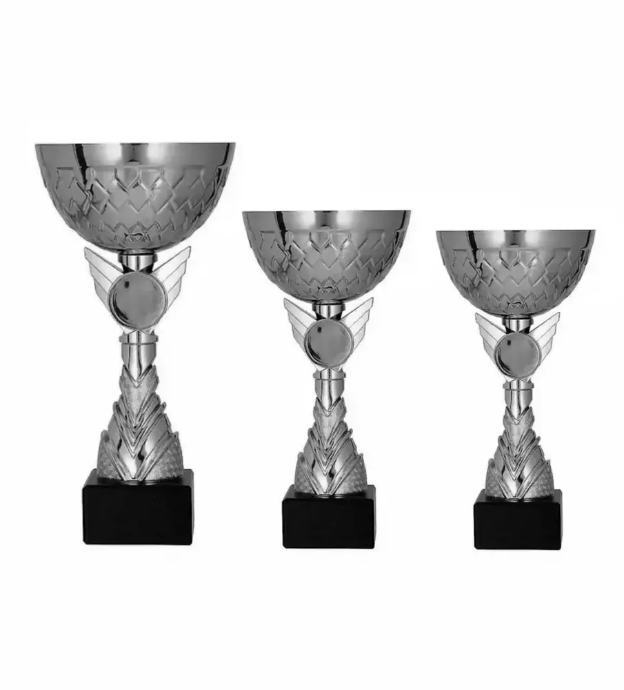 Zdjęcie produktu Zestaw pucharów - Puchar metalowy srebrny 9305ABC 