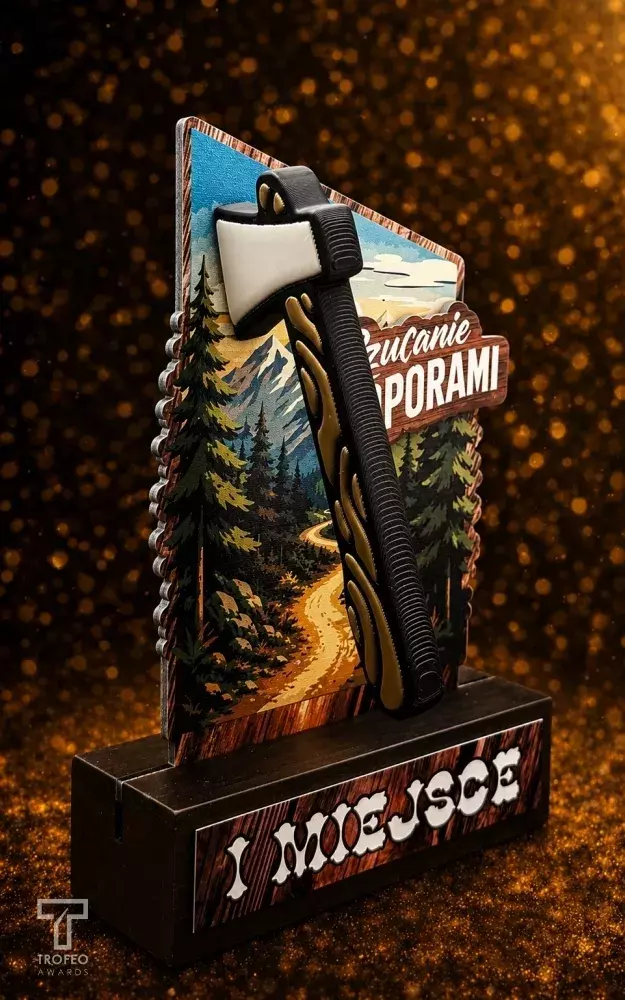 Zdjęcie produktu Statuetka RZUCANIE TOPORAMI