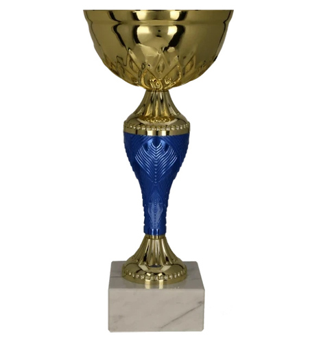 Zdjęcie produktu Puchar metalowy złoto-niebieski 8369D