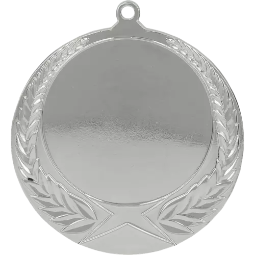 Zdjęcie produktu Medal srebrny ogólny z miejscem na emblemat 50 mm - medal stalowy MMC1170/S