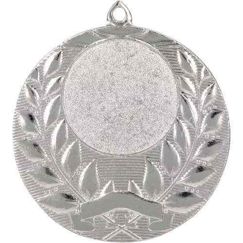 Zdjęcie produktu Medal srebrny ogólny z miejscem na emblemat 25 mm - medal stalowy MMC1750/S