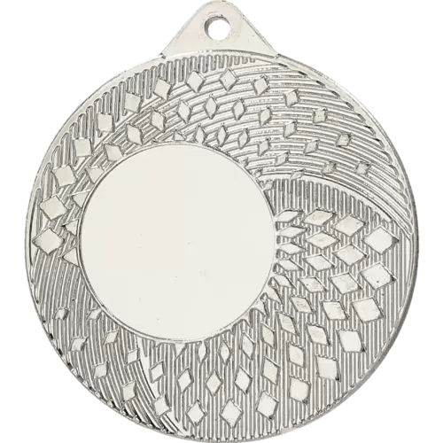 Zdjęcie produktu Medal srebrny ogólny z miejscem na emblemat 25 mm - medal stalowy MMC31050/S