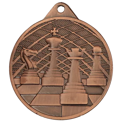 Zdjęcie produktu Medal brązowy stalowy - Szachy MMC34050/B