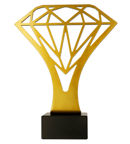 Zdjęcie produktu Trofeum metalowe z marmurową podstawą - Diament BL-DIA