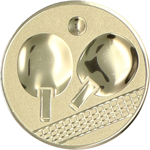 Zdjęcie produktu Wklejka aluminiowa złota - tenis stołowy