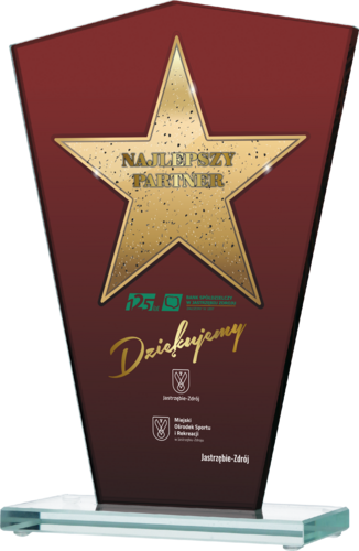 Zdjęcie produktu Trofeum szklane z nadrukiem kolorowym LuxorJet GS113-27-LUX