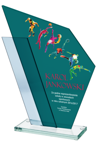 Zdjęcie produktu Trofeum szklane z nadrukiem kolorowym LuxorJet GS615-24-LUX
