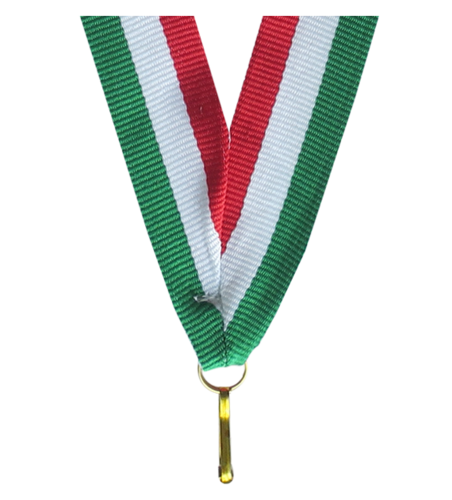 Zdjęcie produktu Wstążka 22 mm - czerwono-biało-zielona