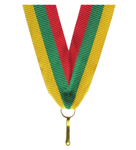 Zdjęcie produktu Wstążka 22 mm - czerwono-zielono-żółta