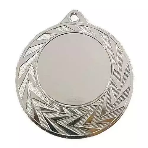 Zdjęcie produktu Srebrny medal ogólny z miejscem na emblemat - 25 mm MMC0240/S