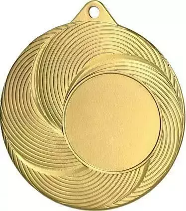 Zdjęcie produktu Stalowy medal w kolorze złotym z miejscem na emblemat 25 mm MMC2050/G