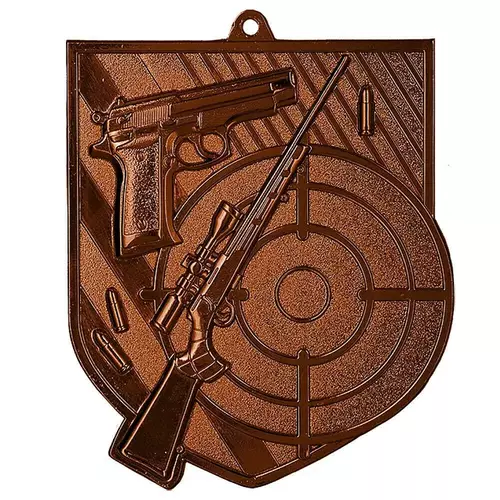 Zdjęcie produktu Medal brązowy 80mm x 60mm - strzelectwo MD8063/B