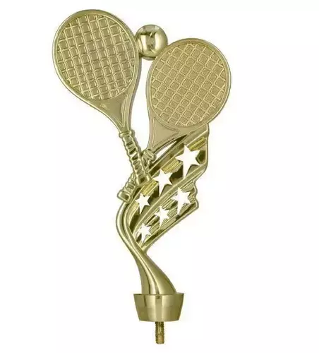 Zdjęcie produktu Figurka plastikowa (pręt metryczny) złota - tenis ziemny