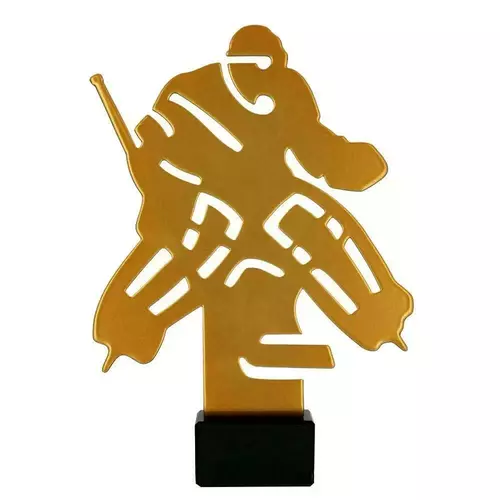 Zdjęcie produktu Statuetka metalowa Hokeista ML-HOC2