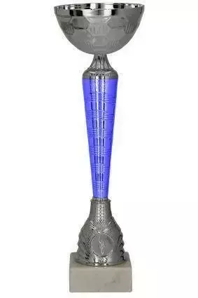 Zdjęcie produktu Puchar metalowy srebrno - niebieski 9288A