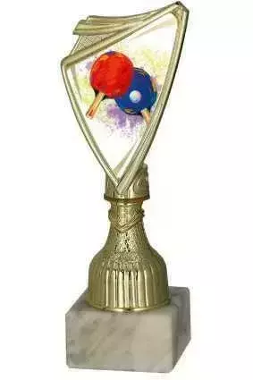 Zdjęcie produktu Puchar plastikowy złoty - tenis stołowy 9297/TAB-C