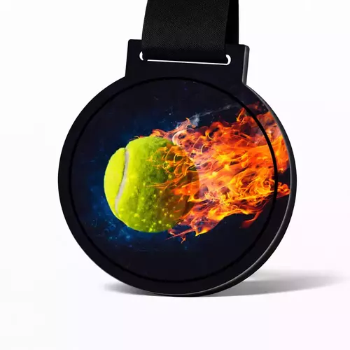 Zdjęcie produktu Linia dedykowana - medale metalowe 1 szt - Tenis ziemny LD-M-14