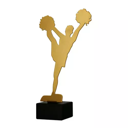 Zdjęcie produktu Trofeum metalowe z marmurową podstawą - Cheerleading ML-CHEER2