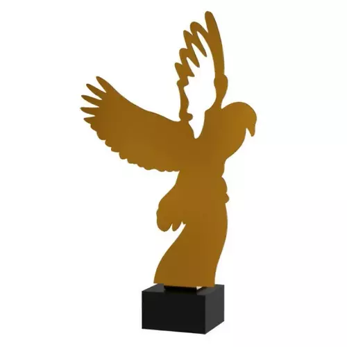 Zdjęcie produktu Trofeum metalowe z marmurową podstawą - Gołąb ML-DOVE3