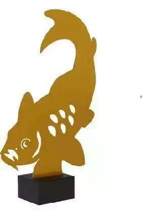 Zdjęcie produktu Trofeum metalowe z marmurową podstawą - Wędkarstwo ML-FIS2