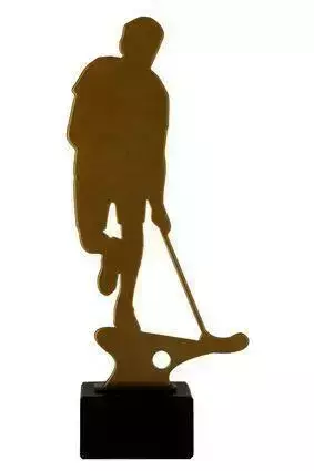 Zdjęcie produktu Trofeum metalowe z marmurową podstawą - Unihokej ML-FLO