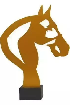 Zdjęcie produktu Trofeum metalowe z marmurową podstawą - Jeździectwo ML-HOR3