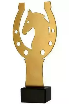 Zdjęcie produktu Trofeum metalowe z marmurową podstawą - Jeździectwo ML-HOR4
