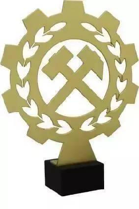 Zdjęcie produktu Trofeum metalowe z marmurową podstawą - Górnictwo ML-MIN3