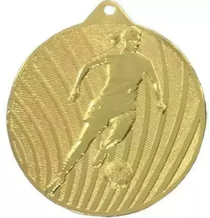 Zdjęcie produktu Stalowy medal w kolorze złotym - piłka nożna kobiet MMC0650/G