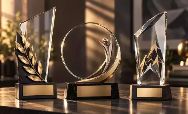 Zdjecie newsa Trendy w nagrodach 2026: szklane statuetki, medale personalizowane i ekologiczne trofea – co wybrać?
