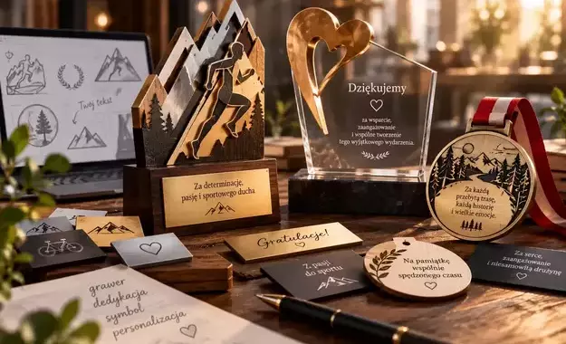 Zdjecie newsa Personalizowane trofea – pomysły na grawer, dedykacje i symbole, które uczestnicy naprawdę zapamiętają