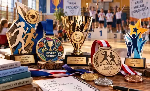 Zdjęcie newsa Personalizowane puchary i medale na zawody szkolne – czy naprawdę warto i jak zaplanować trofea w rozsądnym budżecie (praktyczny poradnik dla nauczycieli i organizatorów) Dlaczego w ogóle inwestować w trofea na zawody szkolne?